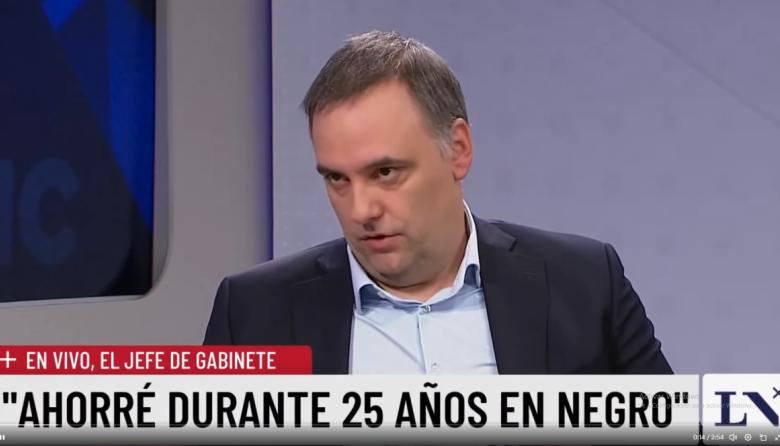 Adorni presentó su declaración jurada y se justificó: “Ahorré 25 años en negro, como todos los argentinos”
