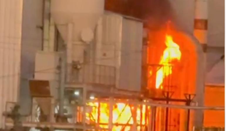 Sofocaron un impactante incendio en la planta de Lestar Química en ruta 7