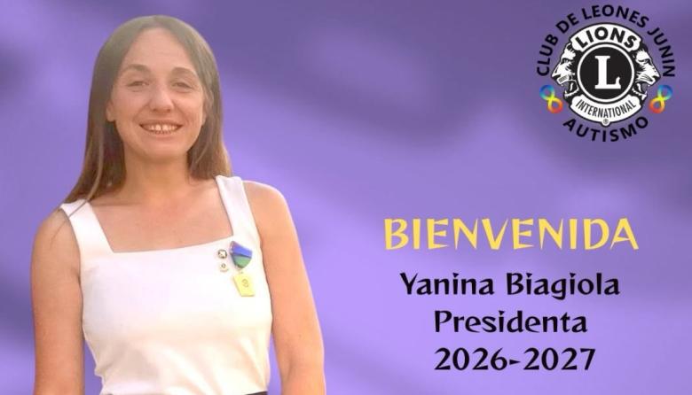 Yanina Biagiola se puso al frente de la nueva etapa del Club de Leones-Autismo en Junín