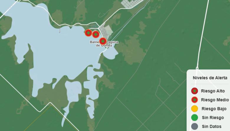 Cianosemáforo provincial: La laguna de Gómez en alerta naranja por cianobacterias