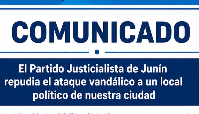 Vandalizaron el local del Movimiento Derecho al Futuro en Junín