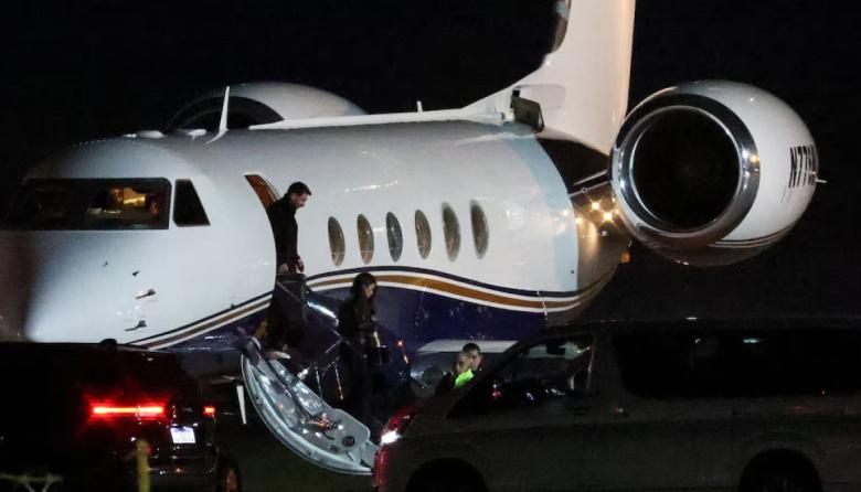 Lionel Messi llegó a Rosario junto a Antonella Roccuzzo para despedir a su padre
