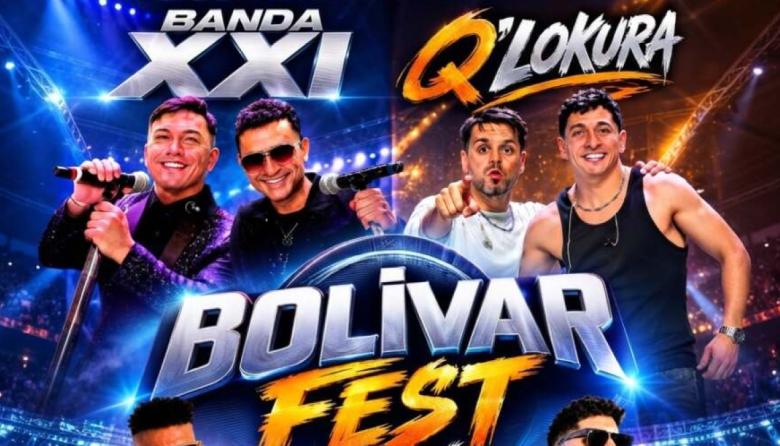 ¡Explota Bolívar! Q’ Lokura y Banda XXI encabezan el histórico "Bolívar Fest 2026"