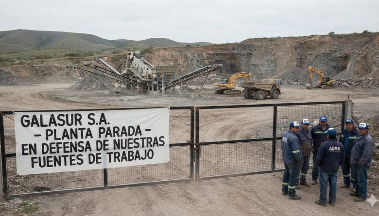 Crisis en Olavarría: Cantera Galasur despidió a 19 trabajadores y frenó su planta minera