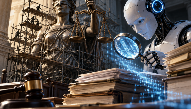 El andamiaje de la justicia y los rastros de la máquina