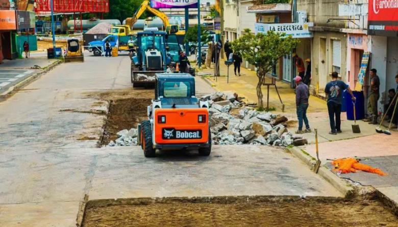 Comenzaron las obras en calle Rivadavia: desvíos y cambios de tránsito