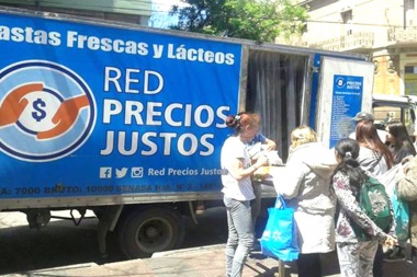 Camión de pastas y lácteos, hoy en Junín