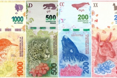 Confirman que en seis meses sacarán a los animales de los billetes