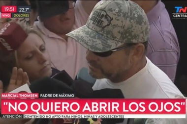 Thomsen visitó a su hijo en Dolores: "Dice que lo lamenta y llora"