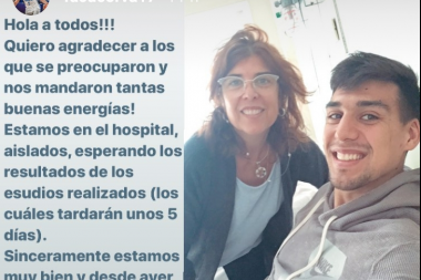 Facundo Corvalán y su madre evolucionan y esperan