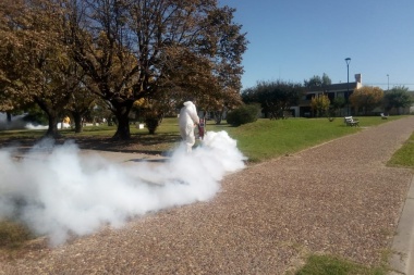 Continúa el operativo de fumigación contra el dengue en Lincoln