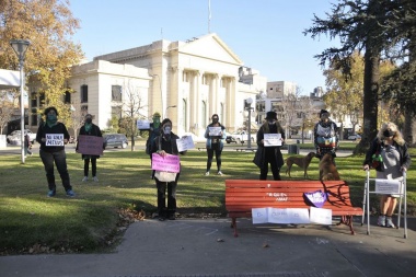 Expresión en la Plaza 25 de Mayo por el “Ni Una Menos”