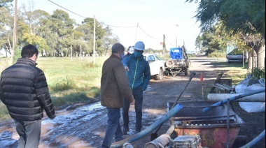 Trabajan en la ejecución de ocho pozos para mejorar el suministro de agua en Pehuajó