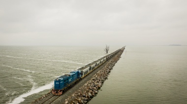 Las vías del tren de cargas sobre la laguna La Picasa ya están rehabilitadas al 70%