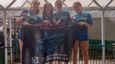 Con grandes rendimientos, los nadadores de Junín compiten en Rosario y Castelar