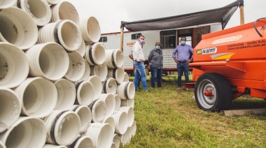 Se inicia la obra para dotar con red de cloacas al barrio Cura Brochero 