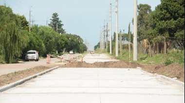 Resta solo una cuadra para finalizar la pavimentación total de Av. Pastor Ibáñez