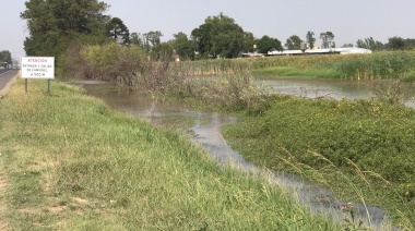 Denuncian en Chacabuco la formación de una laguna a ambos lados de Ruta 7