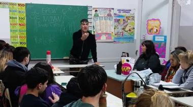 Charla sobre interculturalidad de la comunidad Mapuche-Tehuelche en el CENS 451 de Junín