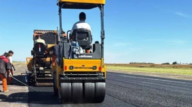 El Municipio de Pergamino comenzó a repavimentar la pista del aeródromo local