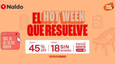 Hot Week en Naldo hasta el domingo: Aprovechá descuentos de  hasta 45%OFF y 18 cuotas sin interés