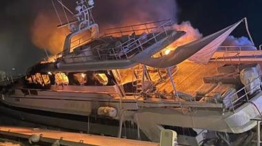 Un yate propiedad de José Luis Manzano se incendió en la Riviera Francesa
