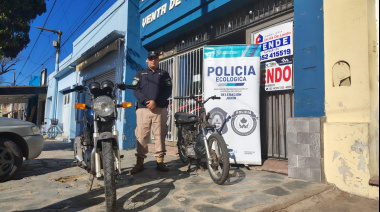 La Policía Ecológica Junín recuperó en Chacabuco una moto robada