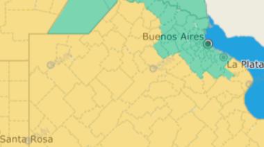 Tarde y noche de martes con alerta por tormentas para casi toda la provincia