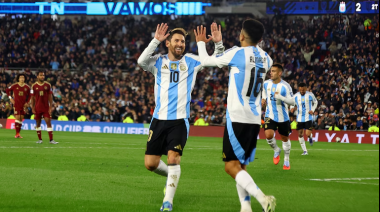 Argentina brilló y goleó a Venezuela