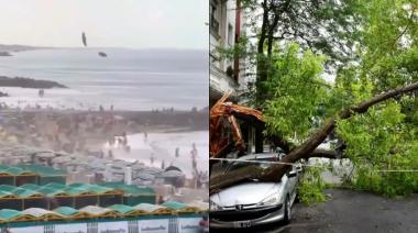 Fuerte temporal en Mar del Plata provocó serios destrozos