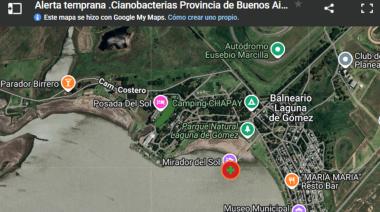 Pese a estar bajo alerta roja por cianobacterias, el Municipio autorizó una prueba de natación en la laguna de Gómez