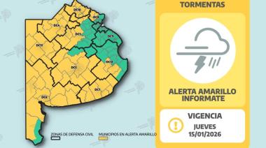 Alerta meteorológico por tormentas en Junín y la zona