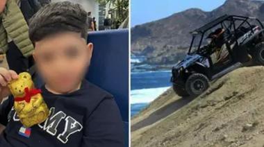 Operaron por tercera vez a Bastián, el nene herido en el accidente con un UTV en los médanos de Pinamar