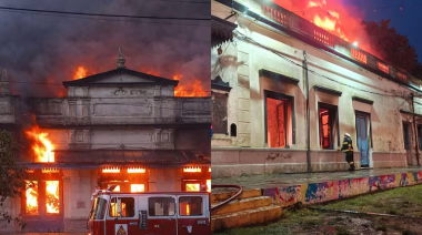 Pesar infinito en Alberdi tras el incendio de la estación de trenes