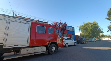 Principio de incendio en un pelotero de Junín