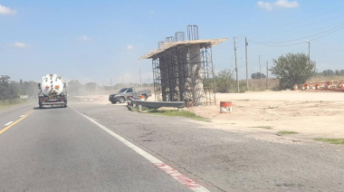 Alarma en la Ruta 5: nueva parálisis de la obra Mercedes-Suipacha