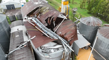 Un tornado causó estragos en el sur de Santa Fe