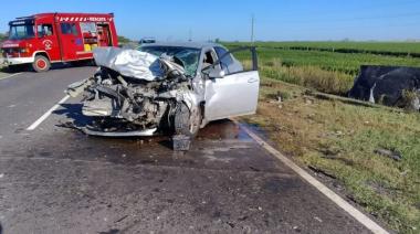 Ruta 30: Un violento choque frontal dejó el fatal saldo de un fallecido