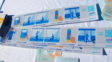 Implementan un sistema de pictogramas en los colectivos