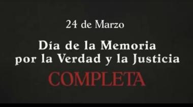 El Gobierno publicó un video sobre el' Día de la Memoria por la Verdad y la Justicia Completa'