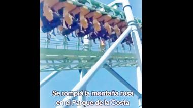 Una montaña rusa del Parque de la Costa se detuvo y causó pánico