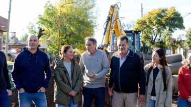 Avanza una obra hidráulica emblemática que impactará en Junín