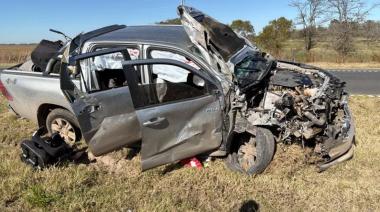 Ruta 8: Un choque por alcance dejó un herido