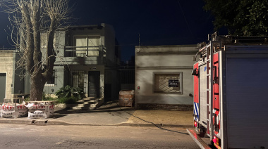 Se incendió una vivienda en el centro de Junín