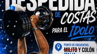 Hinchas de Racing autoconvocados despedirán a Costa