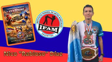 Nicolás 'Rabioso' Díaz fue convocado a la Selección Nacional de Kick Boxing