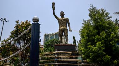 Retiran la estatua gigante de Messi en India a cinco meses de su inauguración
