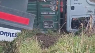 Tres camiones involucrados en un tremendo siniestro vial en el puente la Salada