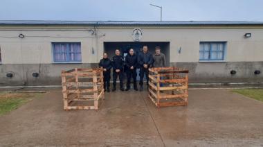 Alcaidía Penitenciaria de Junín: Fabricaron contenedores de residuos para el club BAP