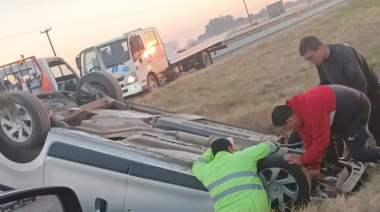 Ruta Provincial 65: Despistó con su vehículo tras esquivar a un ciclista